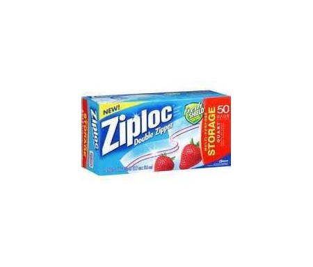 ZIPLOC DOUBLE ZIPPER X 50BAGS