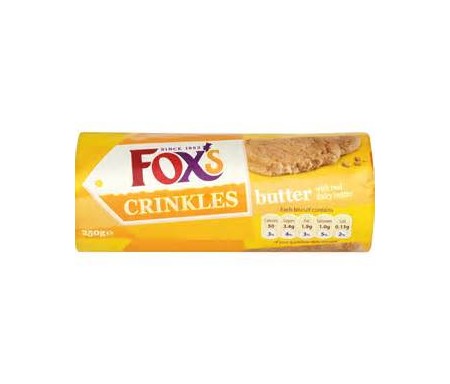 FOX BISCUIT BUTTER CRINKLES 200G X 9