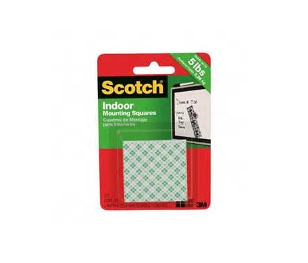 SCOTCH INDOR MOUNTING SQUARES