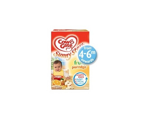 COW & GATE SUNNY START FRUITY PORRIDGE 4-6 MONTHS 125G