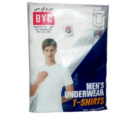 BYC MEN'S UNDERWEAR T-SHIRTS (O-NECK) XXL