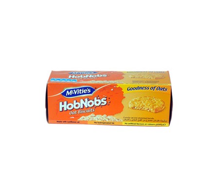 MCVITIES - HOBNOBS OATS BISCUITS - 125G