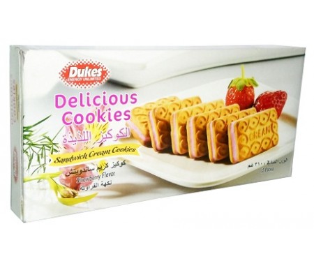 DUKES DELICIOUS COOKIES (STRAWBERRY) - 310G