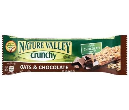 NATURE VALLEY CRUNCHY GARNOLA BARS - OATS 'N DARK CHOCOLATE - 42G