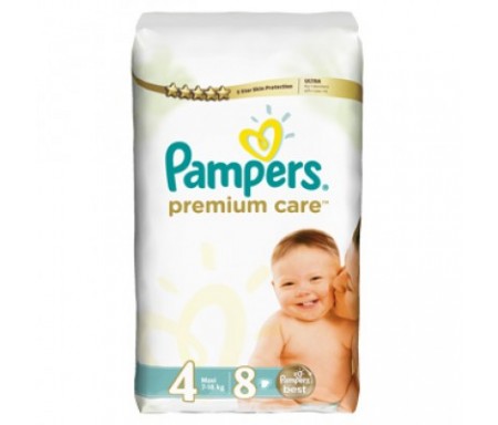 PAMPERS PREMIUM CARE - 4 MAXI - 8 COUNTS