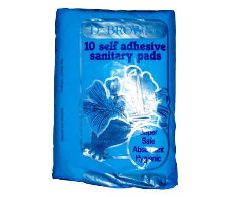 DR. BROWNS - 10 SELF ADHESIVE SANITARY PADS