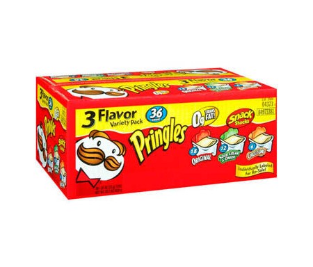 PRINGLES VARIETY SNACK PACK X36