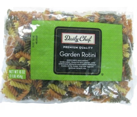 DAILY CHEF GARDEN ROTINI 454G