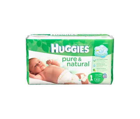 HUGGIES PURE & NATURAL SIZE 2 - 32 COUNT