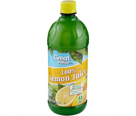 GREAT VALUE LEMON JUICE 946ML