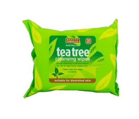 BEAUTY FORMULAS AUSTRALIA TEATREE CLEANSING 30WIPES 