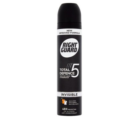 RIGHT GUARD TOTAL DEFENCE 5 INVISIBLE 250ML 