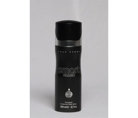 SMART BLACK PERFUMED DEODORANT BODY SPRAY 200ML 