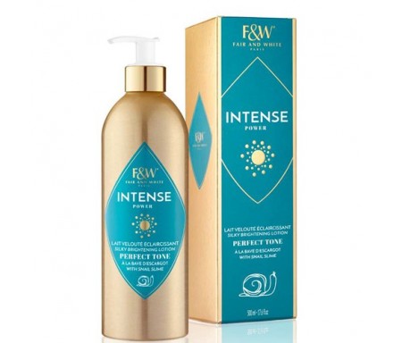 FAIR & WHITE INTENSE POWER SILKY BRIGHENING WITH SNAIL SLIME BODY LOTION 500ML 