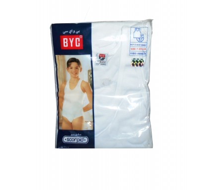 BYC BOY'S VEST/BRIEF (9-10 YRS)