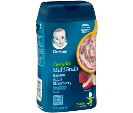 GERBER BABY FOOD (SITTER) APPLE STRAWBERRY BANANA 198G