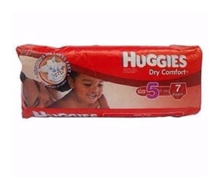 HUGGIES DRY COMFORT SIZE 5 - 7 COUNT