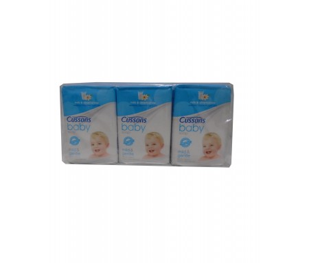 PKT CUSSONS MILD & GENTLE BABY SOAP 120G X6