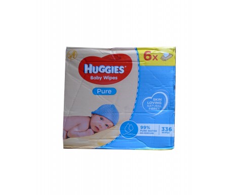 PK HUGGIES PURE WIPES 6 - 336 WIPES 