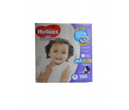 PK HUGGIES LITTLE MOVER SIZE 4 - 60 COUNT