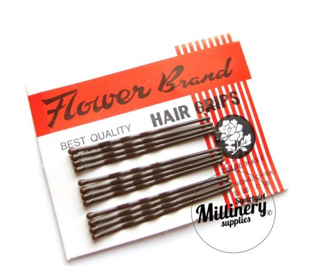 FLOWER BRAND HAIR GRIPS