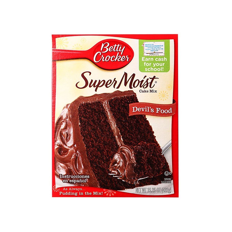 BETTY CROCKER SUPER MOIST. DEVIL'S FOOD 432G