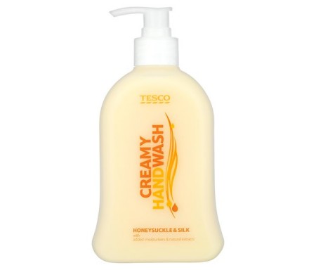 TESCO HAND WASH HONRYSULKLE & SILK 500ML