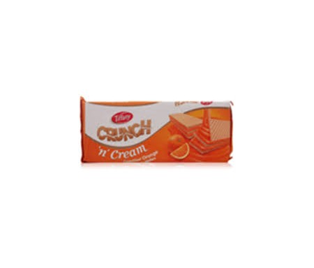 TIFFANY CRUNCH CREAM WAFERS ORANGE 76G