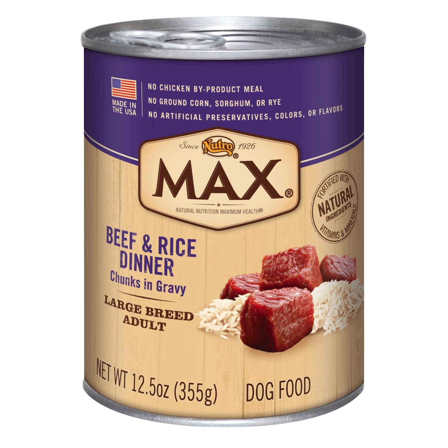 Nutro max 2024 canned dog food