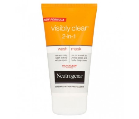 NEUTROGENA VISIBLY CLEAR 2-in-1 WASH & MASK 150ML