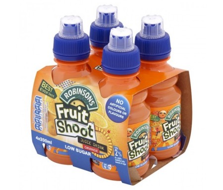 FRUIT SHOOT ORANGE 4X200ML