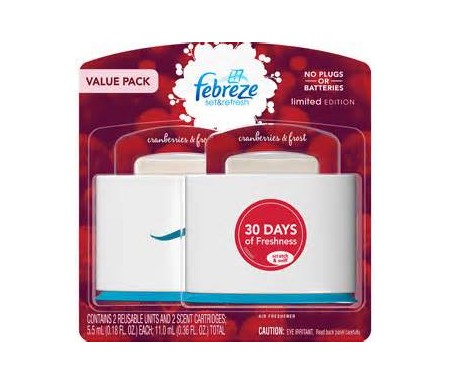 FEBREZE AIR FRESHENER CRANBERRIES & FROST