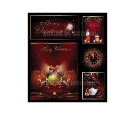 XMAS CARDS LUXURY CARDS X 25PCS