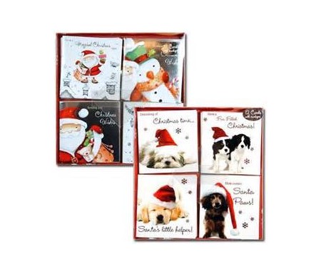 XMAS CARDS X 12PCS