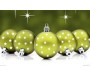 XMAS DECORATION BALLS X 8PCS