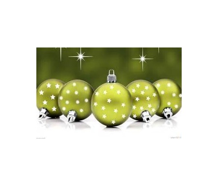 XMAS DECORATION BALLS X 8PCS