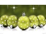 XMAS DECORATION BALLS X 8PCS