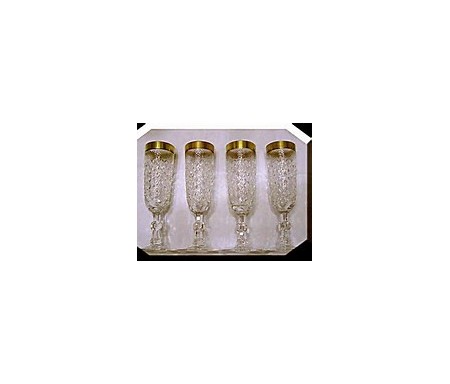 DIAMOND 4PCS CHAMPAGNE FLUITS