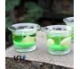 ROMANTIC 3PCS GLASS CUPS