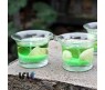 ROMANTIC 3PCS GLASS CUPS