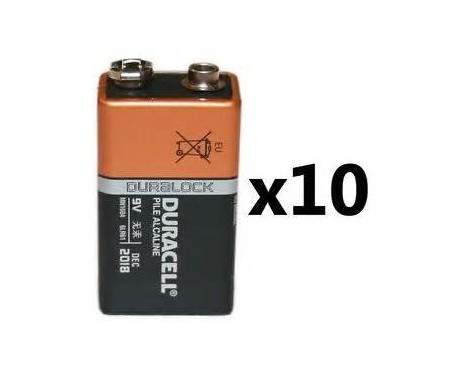 PKT DURACELL BATTERY 9V X 10