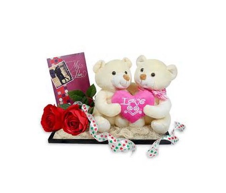 VALENTINE HAMPER TEDDY