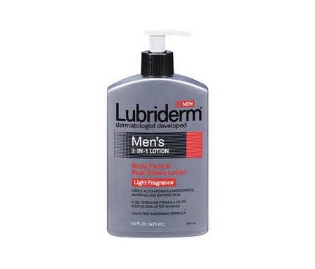 LUBRIDERM MEN'S 3 IN 1 BODY & FACE LOTION 473ML