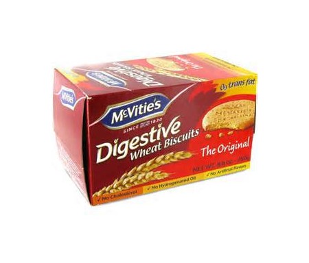 MCVITIE'S DIGESTIVE WHEAT BISCUITS 250G