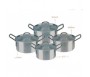 CROWN STAR ALUMINIUM COOKING POTS X6