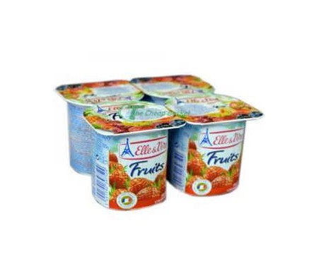 ELLE & VIRE 0% FAT STRAWBERRY YOGHURT