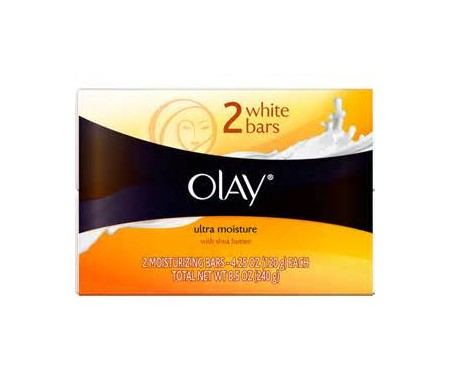 OLAY ULTRA MOIST. SOAP WITH SHEA BUTTER X 2BARS